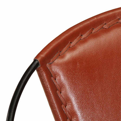 Sedia Marrone in Vera Pelle
