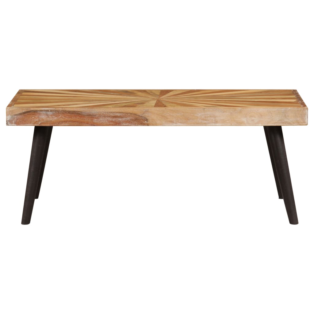 Tavolino da Salotto in Legno Massello di Mango 90x55x36 cm - homemem39