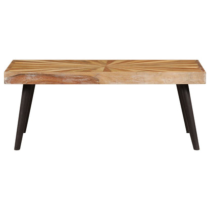 Tavolino da Salotto in Legno Massello di Mango 90x55x36 cm
