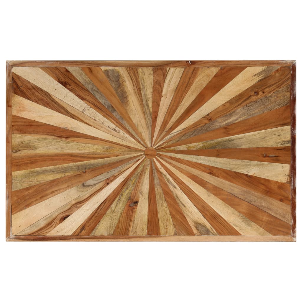 Tavolino da Salotto in Legno Massello di Mango 90x55x36 cm - homemem39