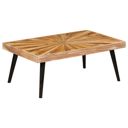 Tavolino da Salotto in Legno Massello di Mango 90x55x36 cm - homemem39