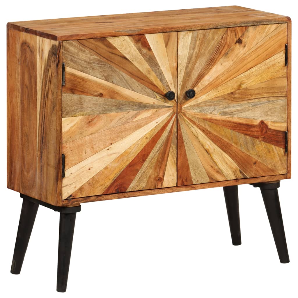 Credenza in Legno Massello di Mango 85x30x75 cm