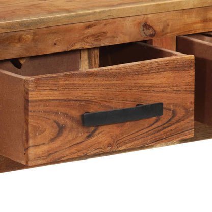 Credenza con 3 Cassetti 110x30x80 cm in Legno Massello