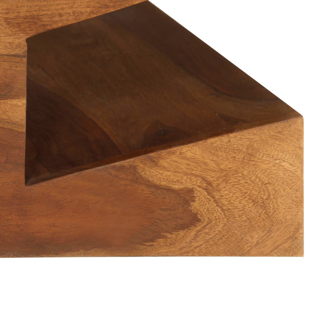 Tavolino da Salotto in Legno Massello di Sheesham 90x60x30 cm - homemem39