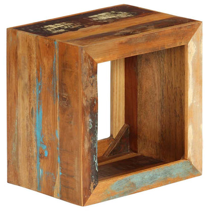 Sgabello in Legno Massello di Recupero 40x30x40 cm