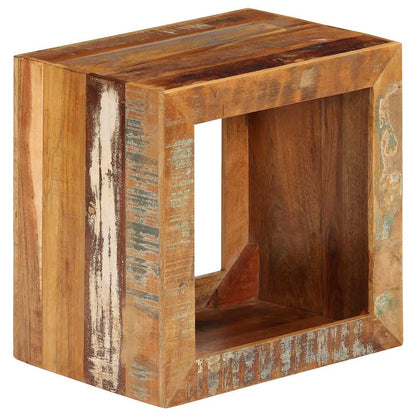Sgabello in Legno Massello di Recupero 40x30x40 cm