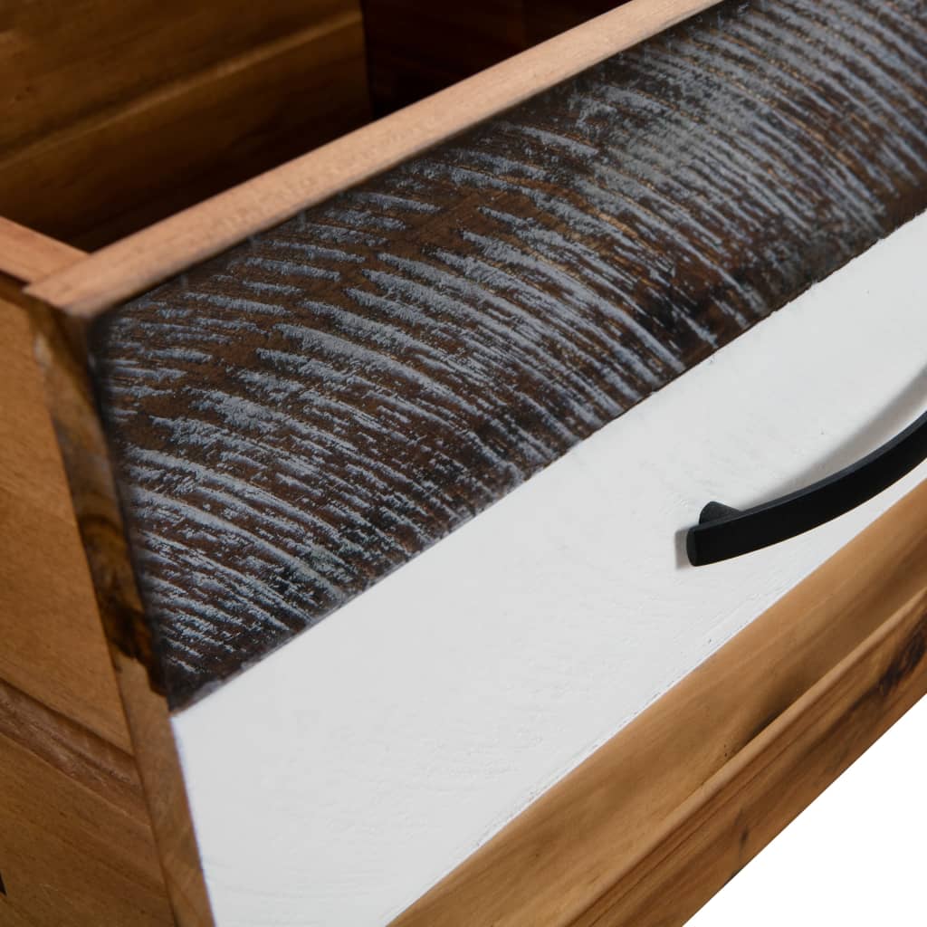 Tavolino da Salotto in Legno Massello d'Acacia 90x50x37,5 cm | homemem39