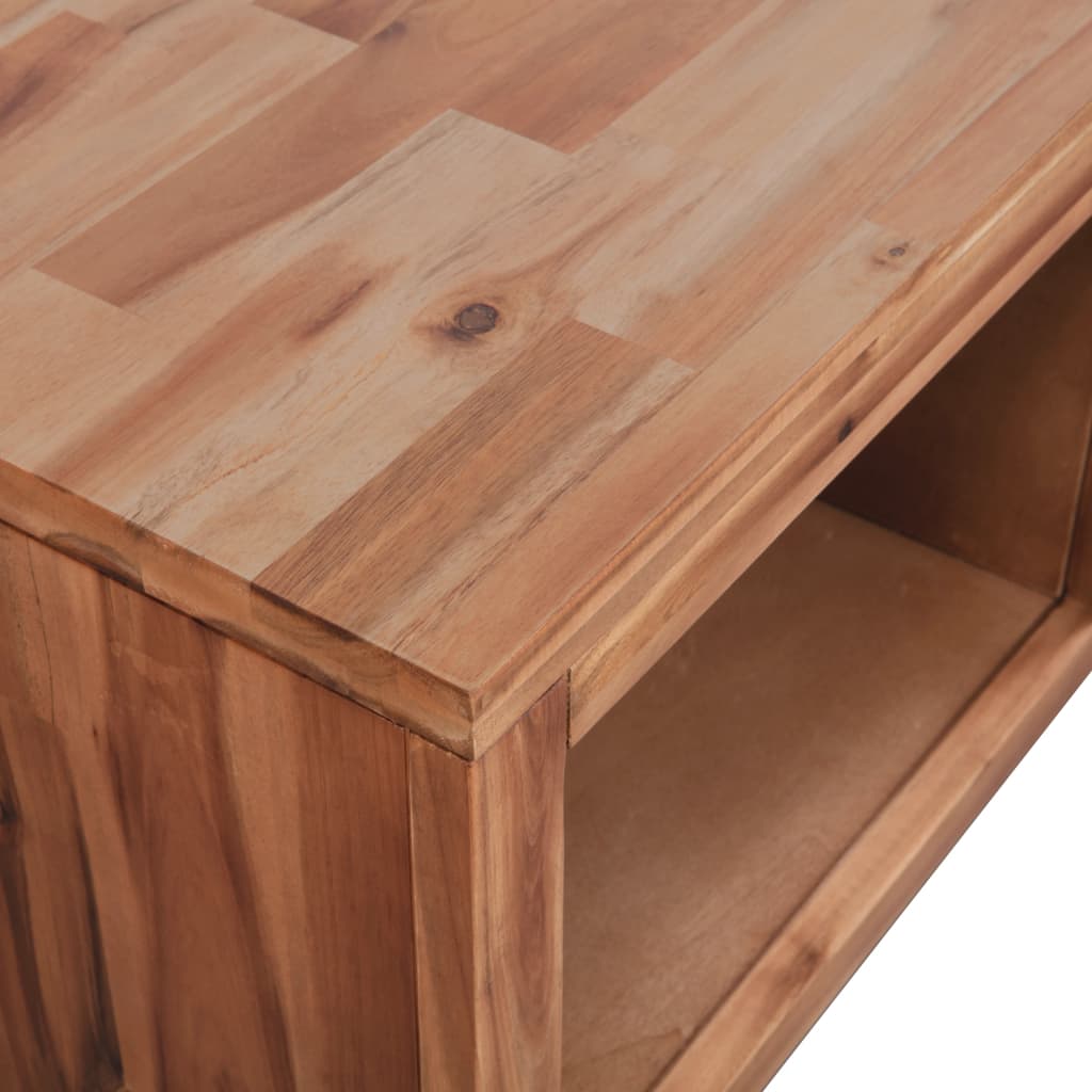 Tavolino da Salotto in Legno Massello d'Acacia 90x50x37,5 cm | homemem39