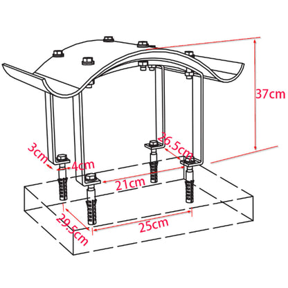 Comignolo per Canna Fumaria in Acciaio Inossidabile 50 x 50 x 37 cm - homemem39