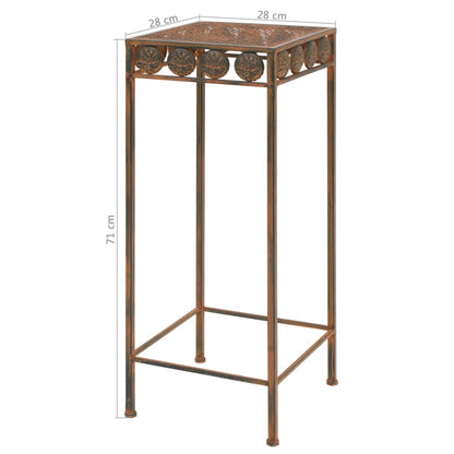 Set Piedistalli per Piante 3 pz Vintage Metallo Effetto Ruggine | homemem39