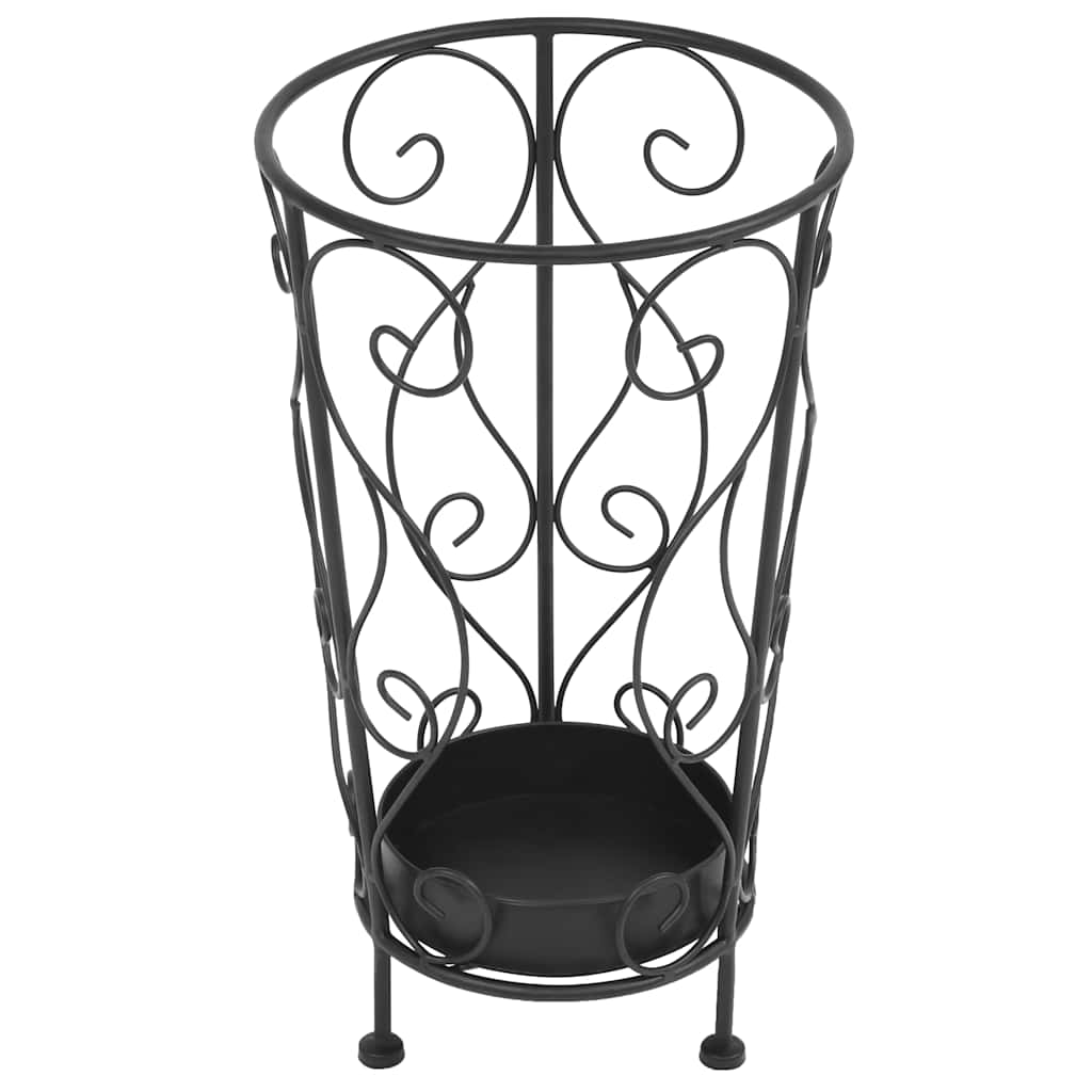 Portaombrelli Stile Vintage Metallo 26x46 cm Nero | homemem39