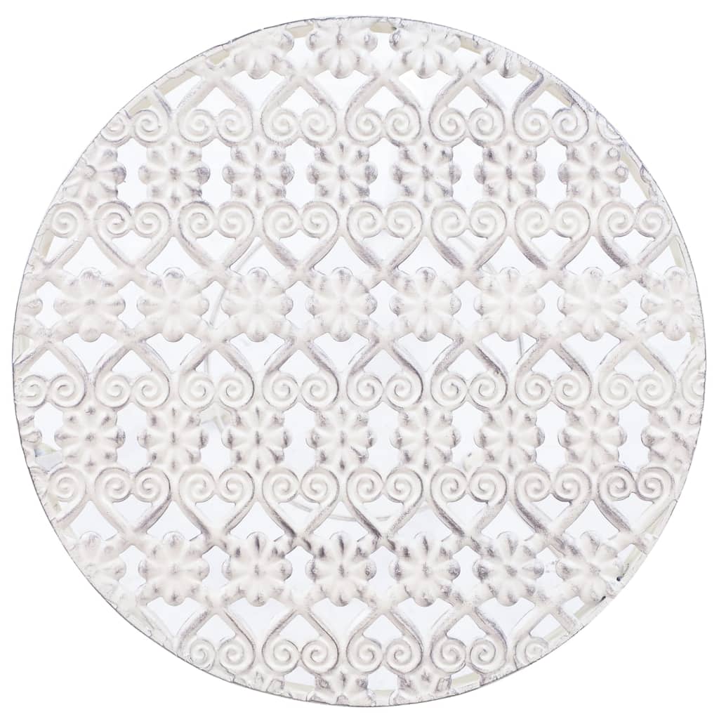 Set Piedistalli per Piante 3 pz Vintage Effetto Bianco Anticato - homemem39