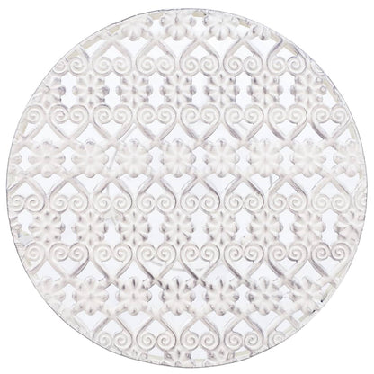 Set Piedistalli per Piante 3 pz Vintage Effetto Bianco Anticato - homemem39