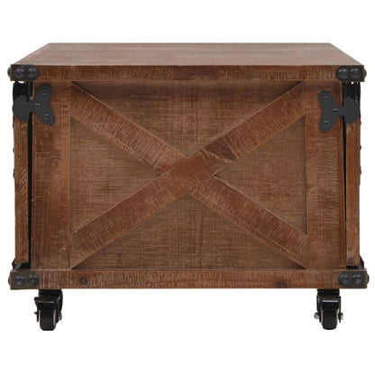 Tavolino da Salotto in Legno di Abete 91x51x38cm Marrone | homemem39