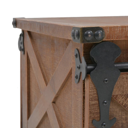 Tavolino da Salotto in Legno di Abete 91x51x38cm Marrone | homemem39
