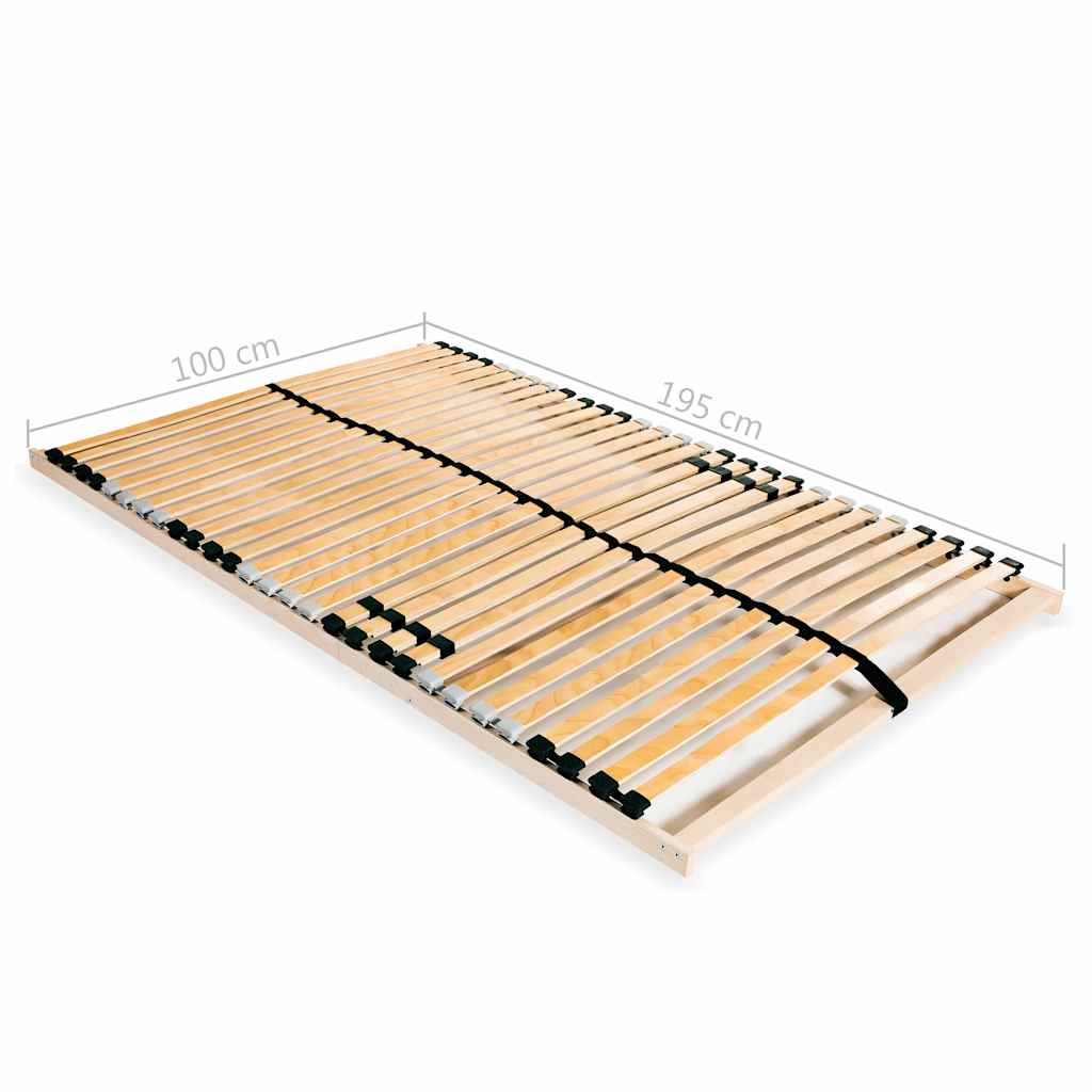 Rete a Doghe 7 Zone senza Materasso con 28 Doghe 100x200 cm