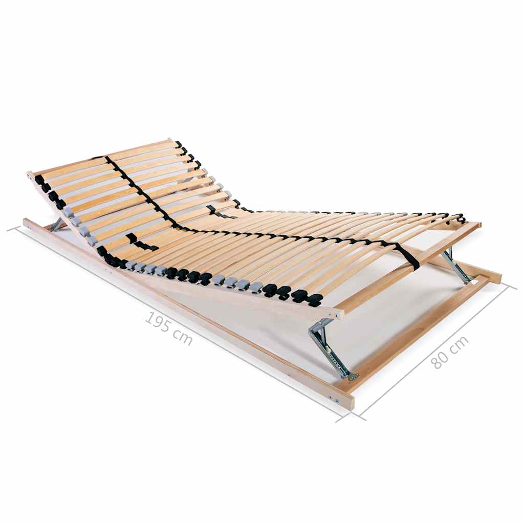 Rete a Doghe 7 Zone senza Materasso con 28 Doghe 80x200 cm | homemem39
