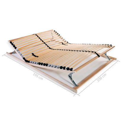 Rete a Doghe 7 Zone senza Materasso con 28 Doghe 100x200 cm