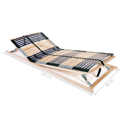 Rete a Doghe 7 Zone senza Materasso con 42 Doghe 80x200 cm | homemem39