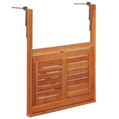 Tavolo da Balcone Sospeso 64,5x44x80 cm in Massello di Acacia | homemem39