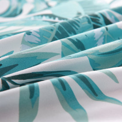 Set Copripiumino Foglie Verdi 140x200/60x70 cm - homemem39