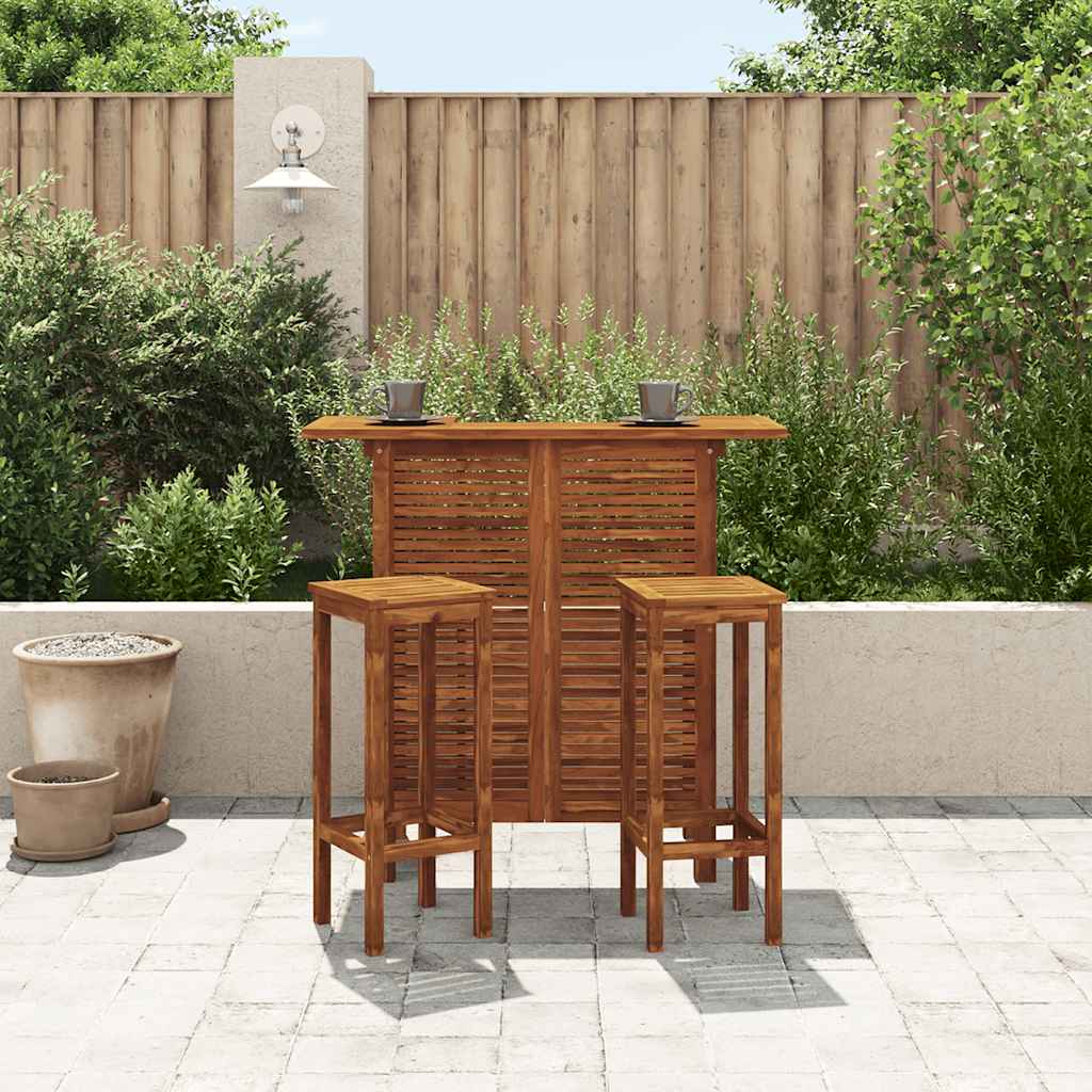 Tavolo da Bar 110x50x105 cm in Legno Massello di Acacia | homemem39