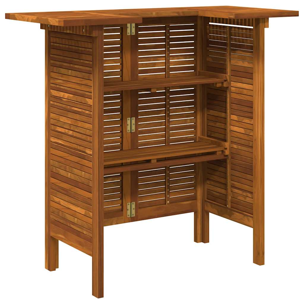 Tavolo da Bar 110x50x105 cm in Legno Massello di Acacia