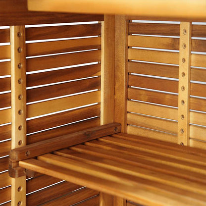 Tavolo da Bar 110x50x105 cm in Legno Massello di Acacia