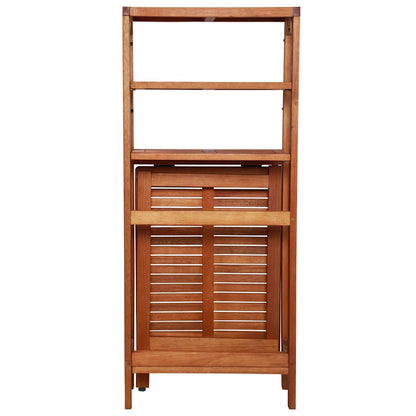 Set da Bistrot 3 pz Pieghevole in Legno Massello di Acacia