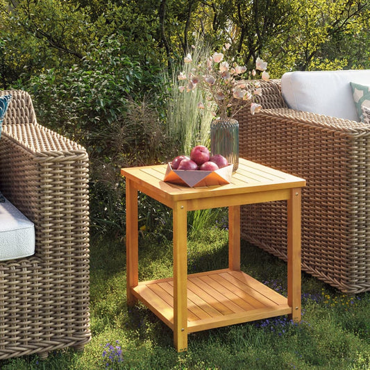 Tavolino in Legno Massello di Acacia 45x45x45 cm | homemem39