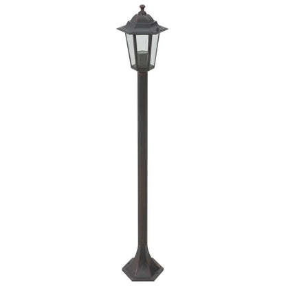 Garden Lamps 6pcs E27 110 cm Aluminum Bronze