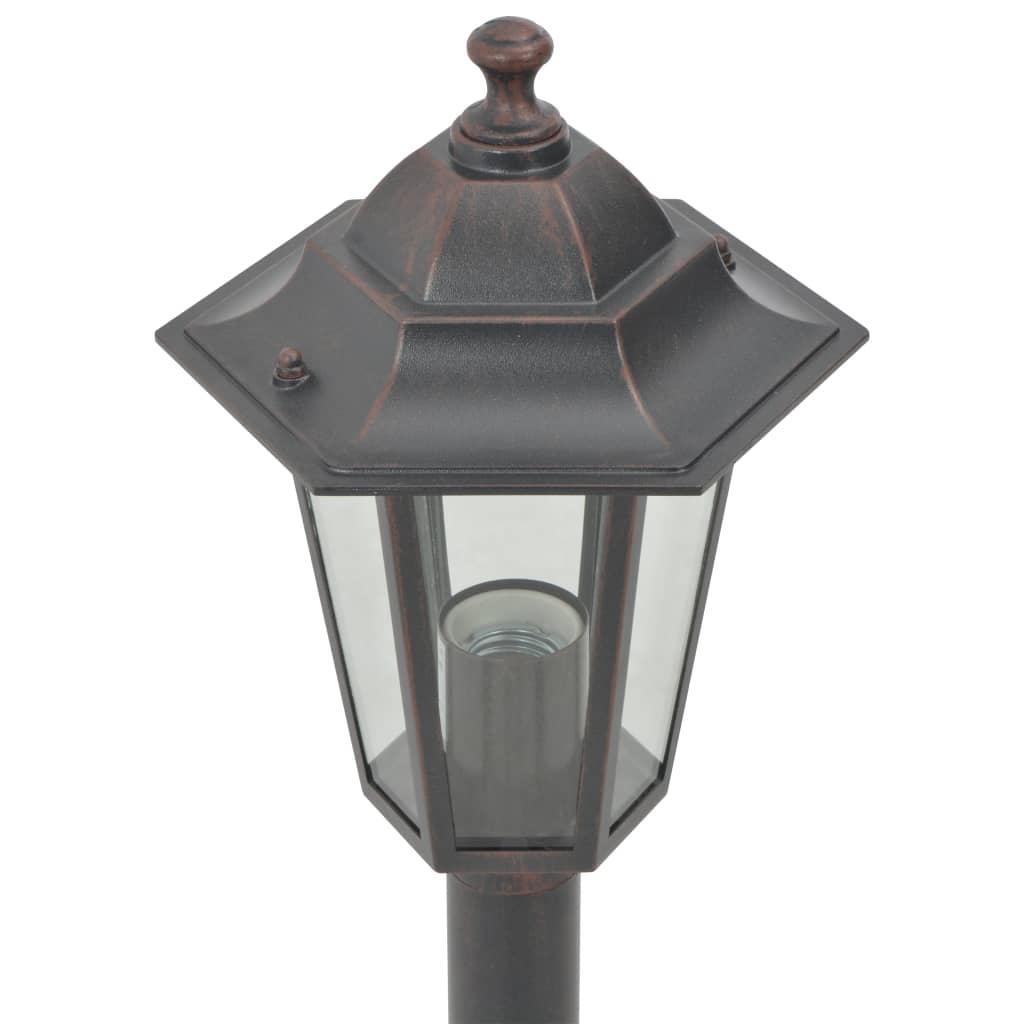 Garden Lamps 6pcs E27 110 cm Aluminum Bronze