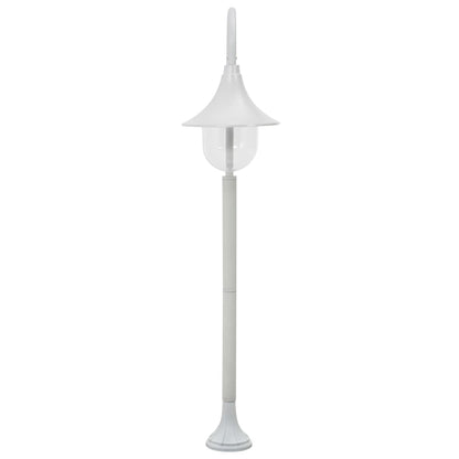 Lampione da Giardino E27 120 cm Alluminio Bianco - homemem39