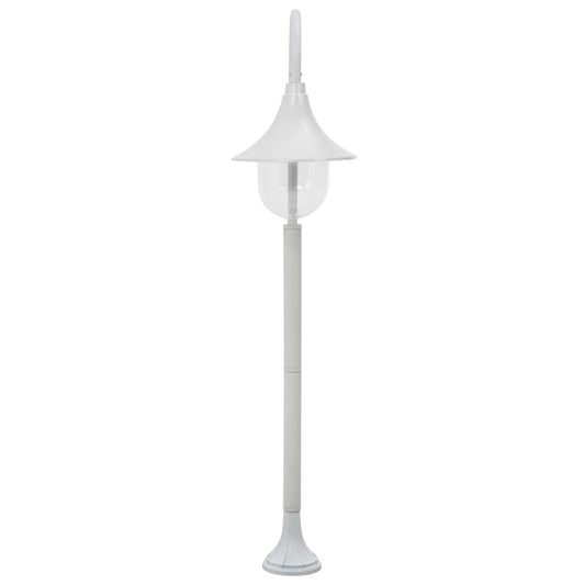 Lampione da Giardino E27 120 cm Alluminio Bianco - homemem39