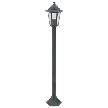 Garden Lamps 6pcs E27 110 cm Dark Green Aluminium