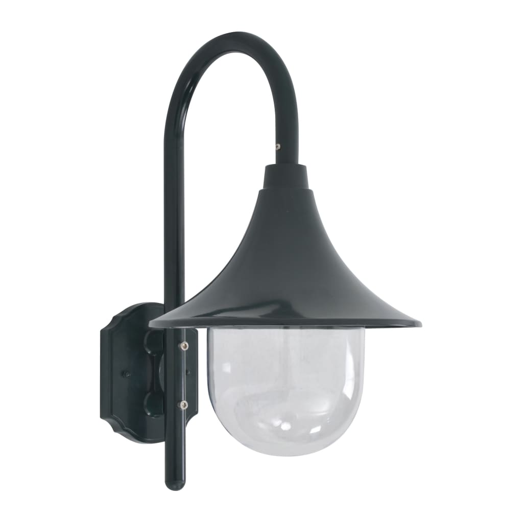 Lampada da Parete da Giardino E27 42 cm Alluminio Verde Scuro