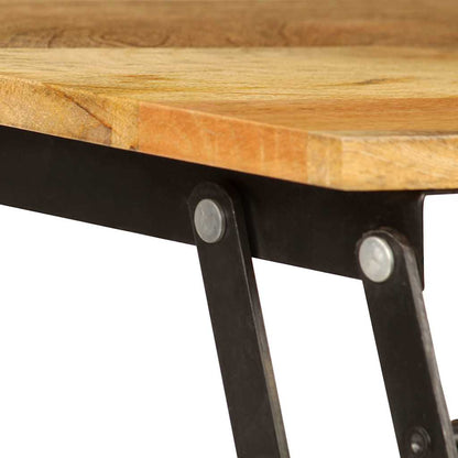 Tavolino da Salotto in Legno Massello di Mango 110x55x35 cm