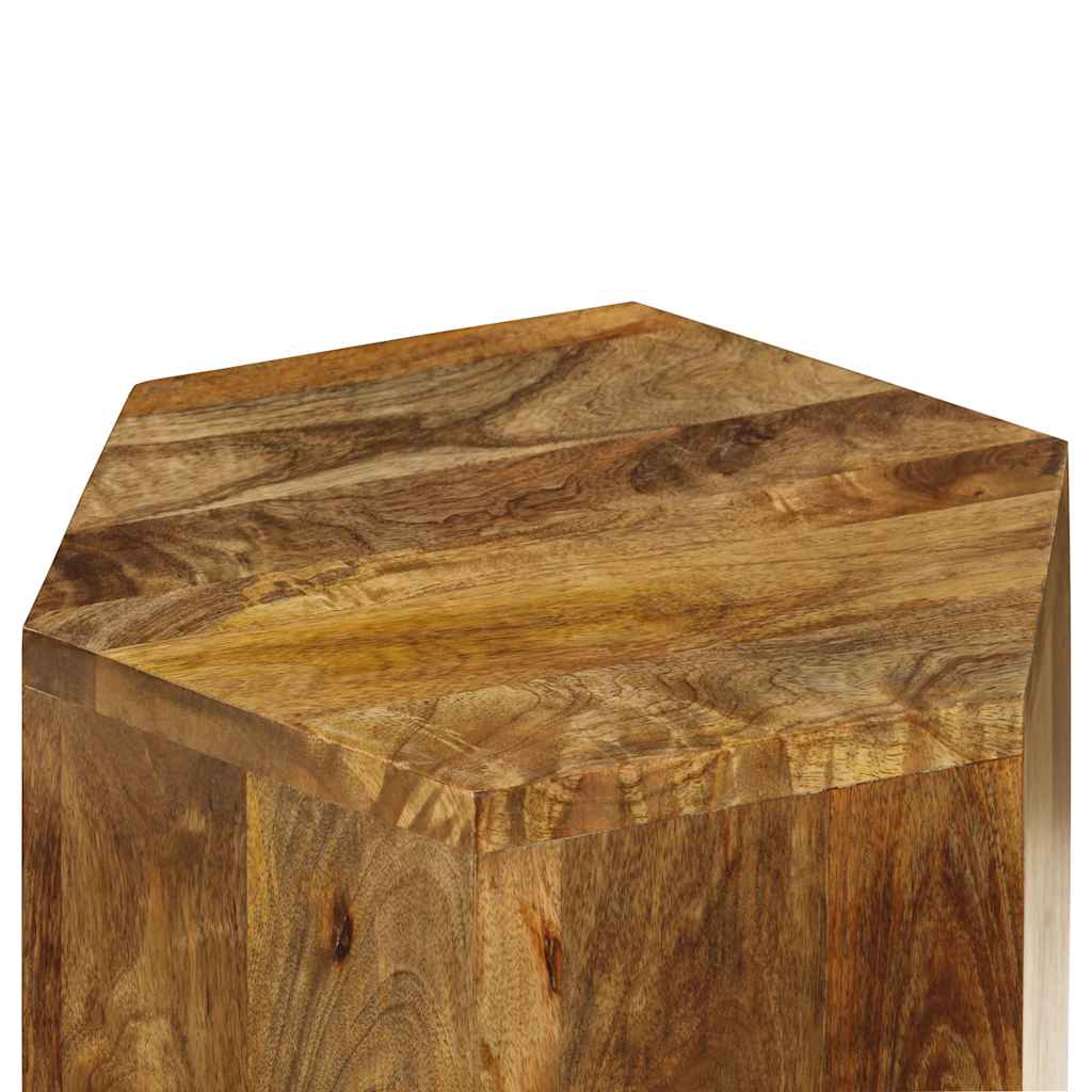Set Tavolini da Salotto 3 pz in Legno Massello di Mango