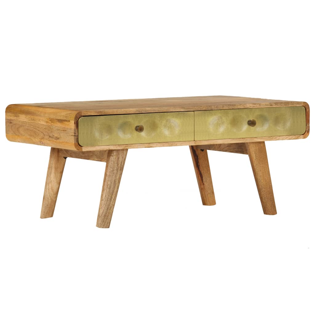 Tavolino da Salotto in Legno di Mango 90x50x40 cm