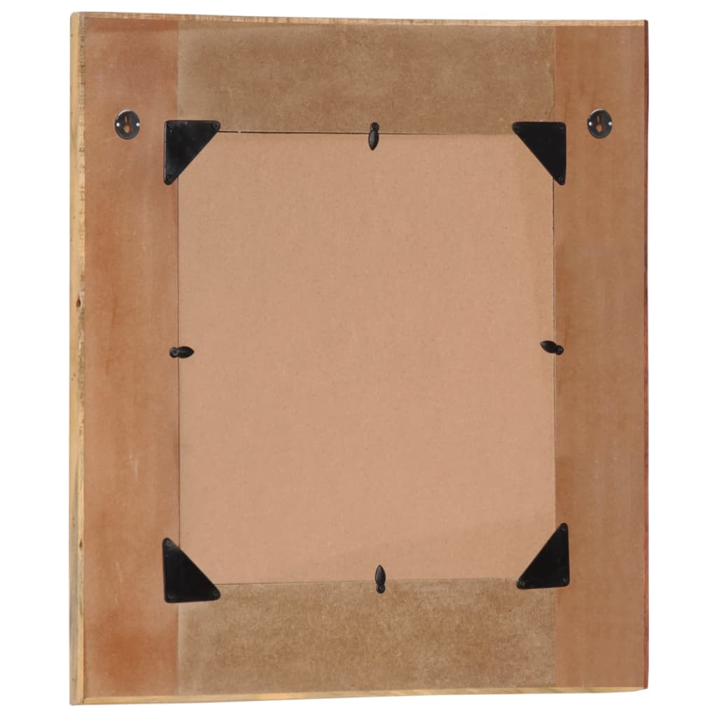 Specchio da Parete in Legno Massello di Recupero 60x60 cm - homemem39