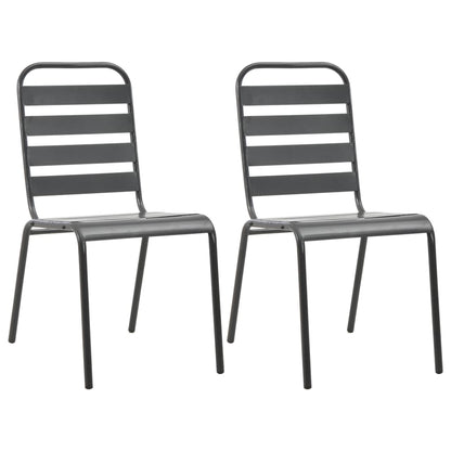 Set da Bistrot 3 pz in Acciaio Grigio Scuro | homemem39