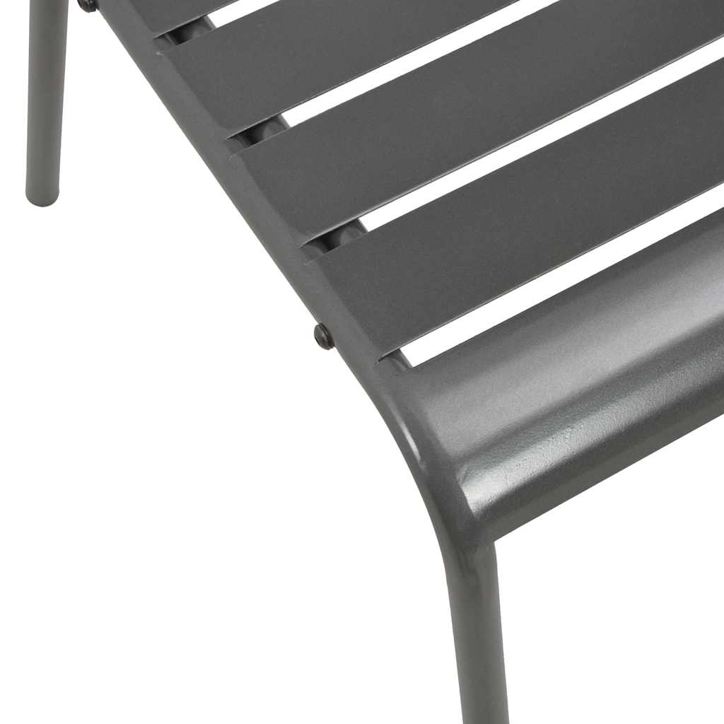 Set da Bistrot 3 pz in Acciaio Grigio Scuro