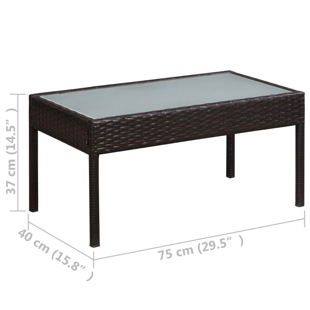 Set Divani da Giardino 5 pz con Cuscini in Polyrattan Nero | homemem39