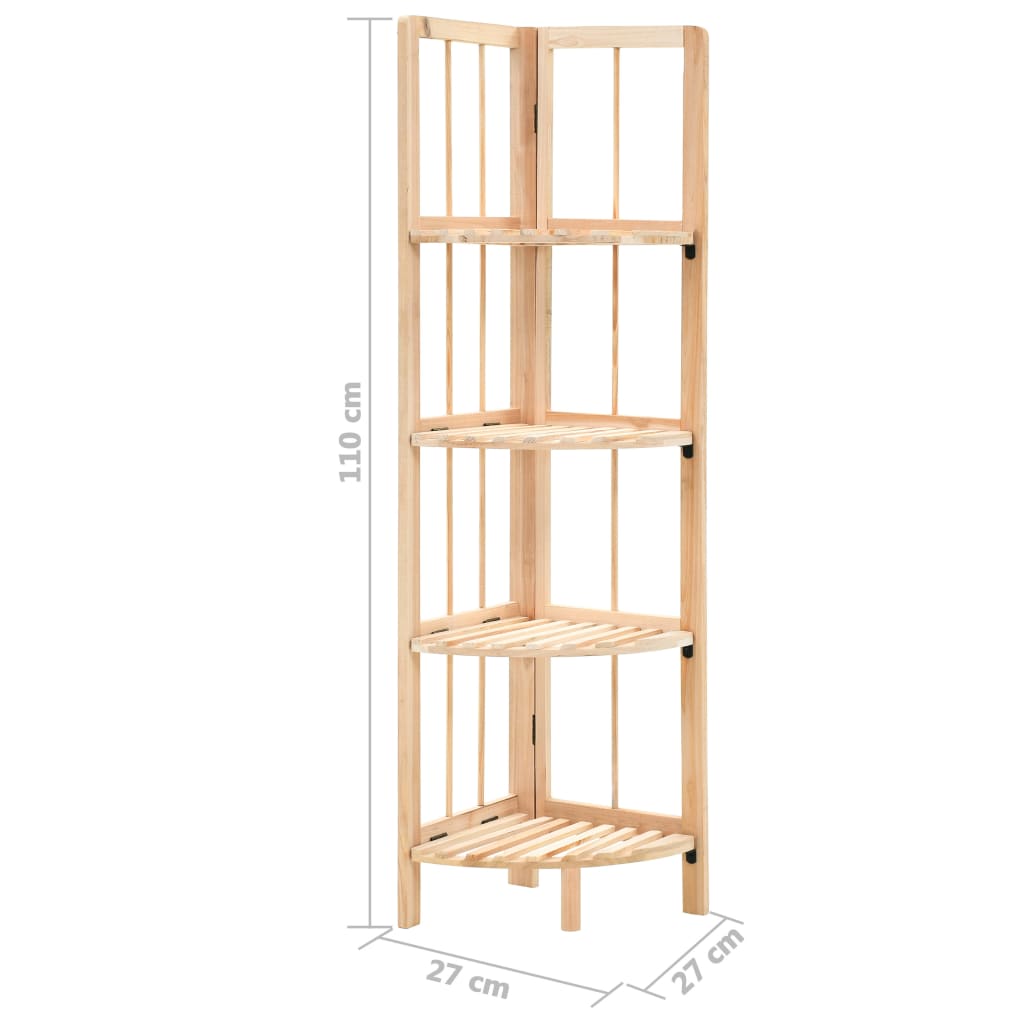 Scaffale ad Angolo in Legno di Cedro 27x27x110 cm | homemem39