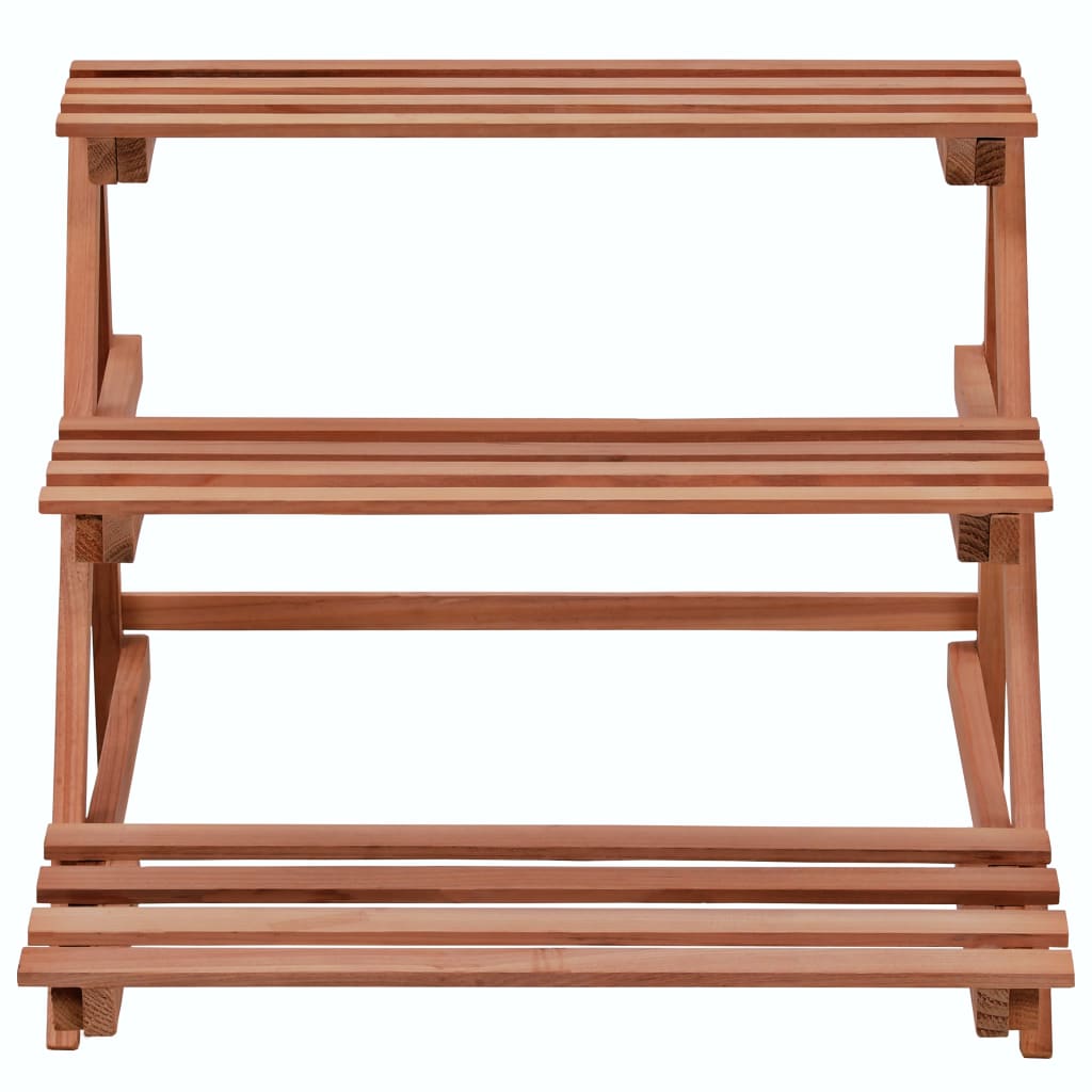 Piedistallo per Piante a 3 Mensole in Legno di Cedro 48x45x40cm | homemem39
