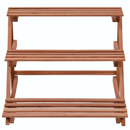 Piedistallo per Piante a 3 Mensole in Legno di Cedro 48x45x40cm | homemem39