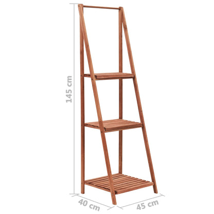 Piedistallo per Piante in Legno di Cedro 45x40x145 cm - homemem39