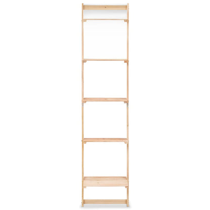 Scala Portaoggetti a Parete in Legno di Cedro 41,5x30x176 cm