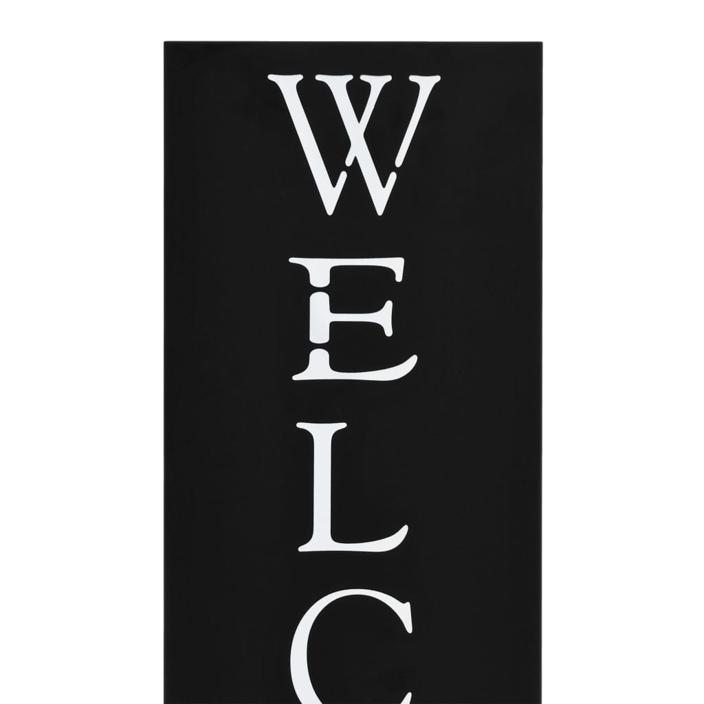 Porta Ombrelli Welcome in Acciaio Nero - homemem39