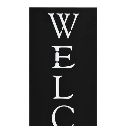 Porta Ombrelli Welcome in Acciaio Nero - homemem39